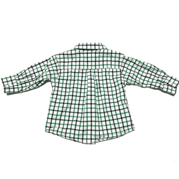 Gymboree Tattersall Check Long-Sleeve Button Down - Picture 3 of 5